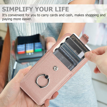 Litchi Texture Drawing Card Bag Ring Holder Phone Case, For Samsung Galaxy S23 5G, For Samsung Galaxy S22 Ultra 5G, For Samsung Galaxy S22 5G, For Samsung Galaxy S21 5G