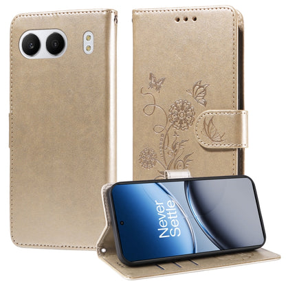 Embossed Butterfly Flowers Leather Phone Case, For OnePlus Ace 5 Racing / Nord CE5, For OnePlus 13R / Ace 5 / Ace 5 Pro, For OnePlus 13, For OnePlus Nord 4 5G