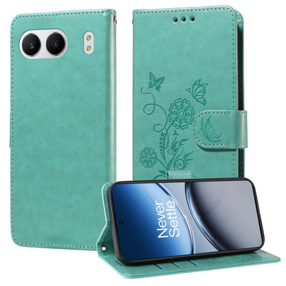 Embossed Butterfly Flowers Leather Phone Case, For OnePlus Ace 5 Racing / Nord CE5, For OnePlus 13R / Ace 5 / Ace 5 Pro, For OnePlus 13, For OnePlus Nord 4 5G