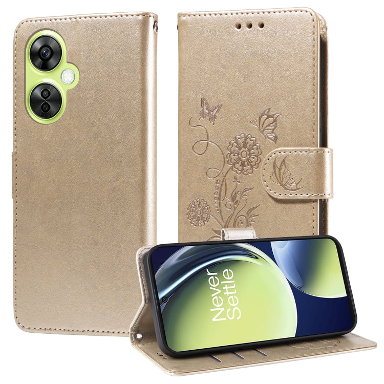 Embossed Butterfly Flowers Leather Phone Case, For OnePlus 12R / Ace 3 5G, For OnePlus 12, For OnePlus Nord CE3, For OnePlus Nord CE 3 Lite / Nord N30