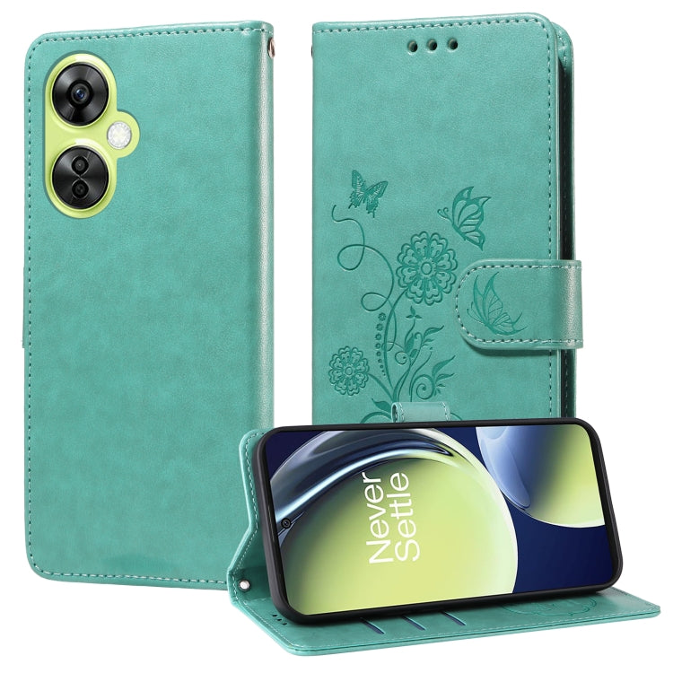Embossed Butterfly Flowers Leather Phone Case, For OnePlus 12R / Ace 3 5G, For OnePlus 12, For OnePlus Nord CE3, For OnePlus Nord CE 3 Lite / Nord N30