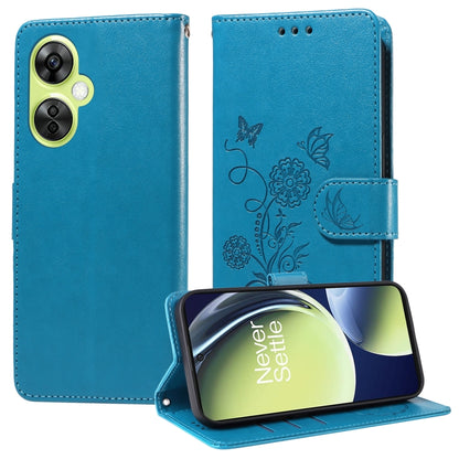 Embossed Butterfly Flowers Leather Phone Case, For OnePlus 12R / Ace 3 5G, For OnePlus 12, For OnePlus Nord CE3, For OnePlus Nord CE 3 Lite / Nord N30