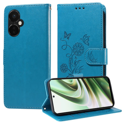Embossed Butterfly Flowers Leather Phone Case, For OnePlus 12R / Ace 3 5G, For OnePlus 12, For OnePlus Nord CE3, For OnePlus Nord CE 3 Lite / Nord N30