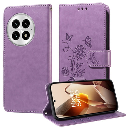 Embossed Butterfly Flowers Leather Phone Case, For OnePlus Ace 5 Racing / Nord CE5, For OnePlus 13R / Ace 5 / Ace 5 Pro, For OnePlus 13, For OnePlus Nord 4 5G