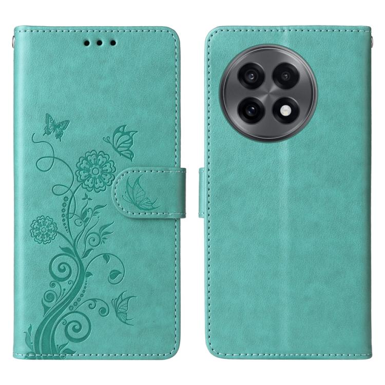 Embossed Butterfly Flowers Leather Phone Case, For OnePlus Ace 5 Racing / Nord CE5, For OnePlus 13R / Ace 5 / Ace 5 Pro, For OnePlus 13, For OnePlus Nord 4 5G