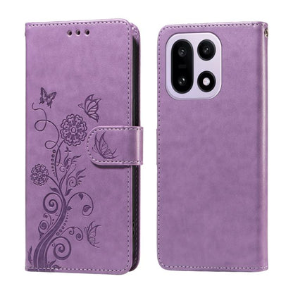Embossed Butterfly Flowers Leather Phone Case, For OnePlus Turbo 6V / Turbo 6, For OnePlus Ace 6 / 15R, For OnePlus 15, For OnePlus Ace 5 Ultra / Nord 5