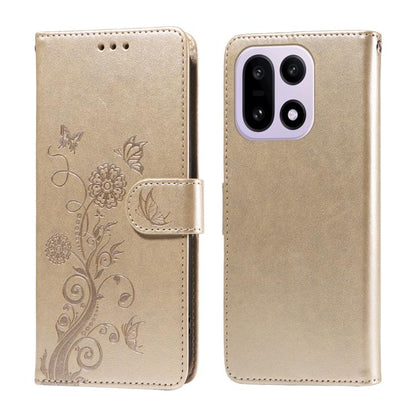 Embossed Butterfly Flowers Leather Phone Case, For OnePlus Turbo 6V / Turbo 6, For OnePlus Ace 6 / 15R, For OnePlus 15, For OnePlus Ace 5 Ultra / Nord 5