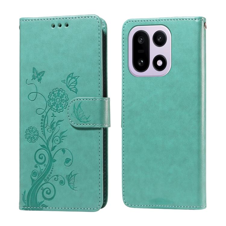 Embossed Butterfly Flowers Leather Phone Case, For OnePlus Turbo 6V / Turbo 6, For OnePlus Ace 6 / 15R, For OnePlus 15, For OnePlus Ace 5 Ultra / Nord 5