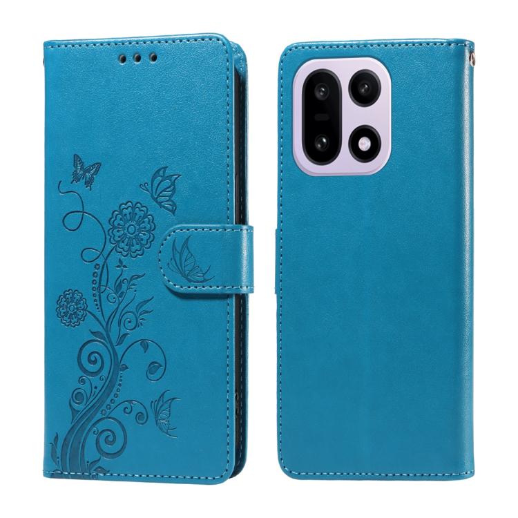 Embossed Butterfly Flowers Leather Phone Case, For OnePlus Turbo 6V / Turbo 6, For OnePlus Ace 6 / 15R, For OnePlus 15, For OnePlus Ace 5 Ultra / Nord 5