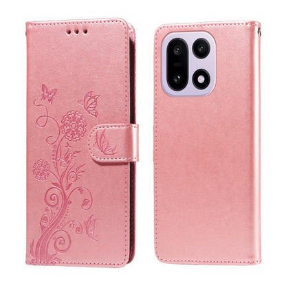Embossed Butterfly Flowers Leather Phone Case, For OnePlus Turbo 6V / Turbo 6, For OnePlus Ace 6 / 15R, For OnePlus 15, For OnePlus Ace 5 Ultra / Nord 5