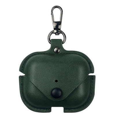 Business Leather Earphone Protective Case with Hook, For AirPods Pro 3, For AirPods 4