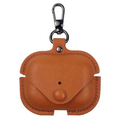 Business Leather Earphone Protective Case with Hook, For AirPods Pro 3, For AirPods 4