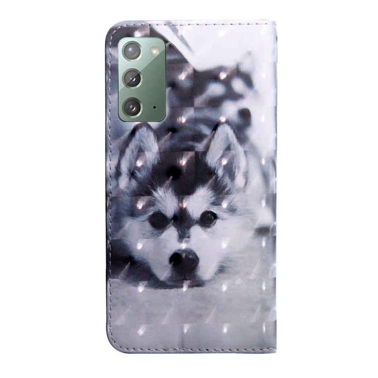3D Painted Pattern Horizontal Flip TPU + PU Leather Case with Holder & Card Slots & Wallet & Lanyard, For Samsung Galaxy Note20, For Samsung Galaxy Note20 Ultra