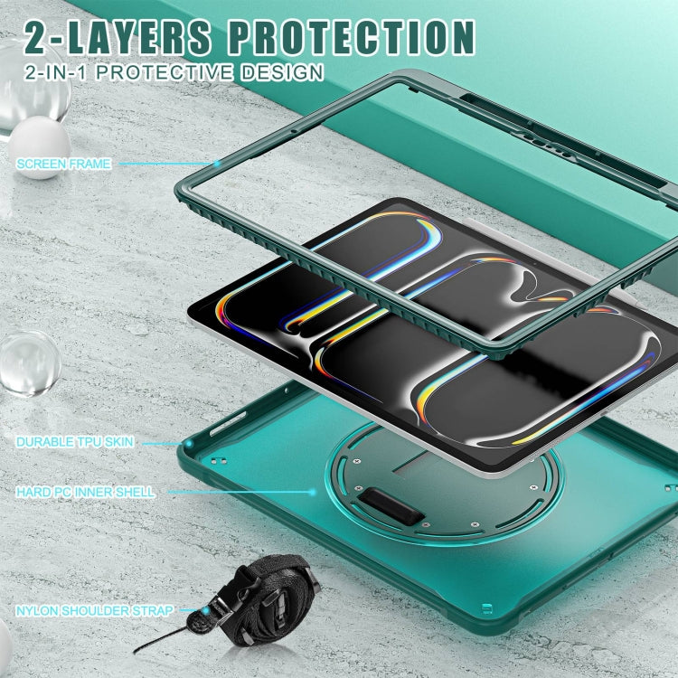 Heavy Duty Hybrid Tablet Case with Hand Grip & Strap, For iPad Pro 11 2025 / 2024
