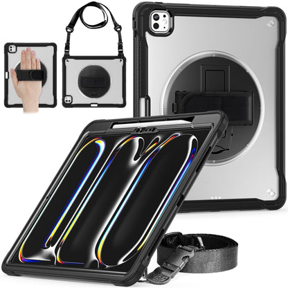 Heavy Duty Hybrid Tablet Case with Hand Grip & Strap, For iPad Pro 11 2025 / 2024