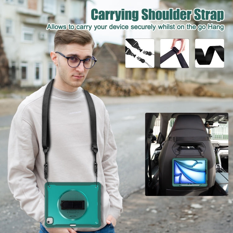 Heavy Duty Hybrid Tablet Case with Hand Grip & Strap, For iPad Air 13 2025 / 2024