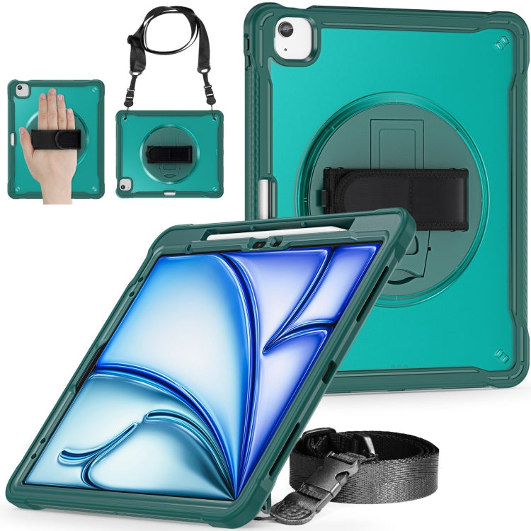 Heavy Duty Hybrid Tablet Case with Hand Grip & Strap, For iPad Air 13 2025 / 2024