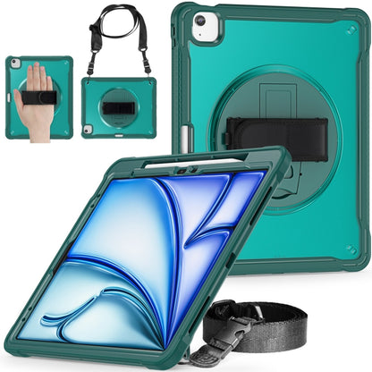 Heavy Duty Hybrid Tablet Case with Hand Grip & Strap, For iPad Air 13 2025 / 2024