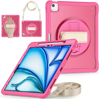 Heavy Duty Hybrid Tablet Case with Hand Grip & Strap, For iPad Air 13 2025 / 2024