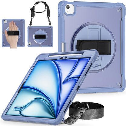 Heavy Duty Hybrid Tablet Case with Hand Grip & Strap, For iPad Air 13 2026 / 2025 / 2024, For iPad Air 11 2026 / 2025 / 2024, For iPad Pro 13 2025 / 2024