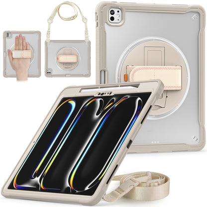 Heavy Duty Hybrid Tablet Case with Hand Grip & Strap, For iPad Air 13 2026 / 2025 / 2024, For iPad Air 11 2026 / 2025 / 2024, For iPad Pro 13 2025 / 2024