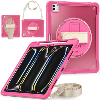 Heavy Duty Hybrid Tablet Case with Hand Grip & Strap, For iPad Air 13 2026 / 2025 / 2024, For iPad Air 11 2026 / 2025 / 2024, For iPad Pro 13 2025 / 2024