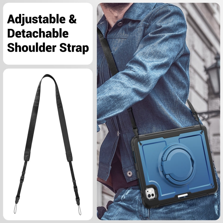 Honeycomb Hybrid Tablet Case with Handle Holder & Strap, For iPad Pro 11 2025 / 2024, For iPad 10th Gen 10.9 2022, For iPad mini 2024 / mini 6