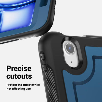 Honeycomb Hybrid Tablet Case with Handle Holder & Strap, For iPad Air 11 2025 / 2024, For iPad Air 13 2025 / 2024, For iPad mini 2024 / mini 6