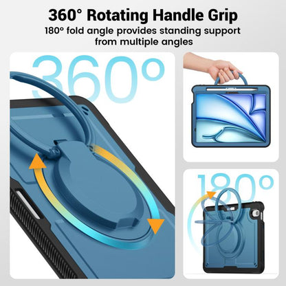 Honeycomb Hybrid Tablet Case with Handle Holder & Strap, For iPad Air 11 2025 / 2024, For iPad Air 13 2025 / 2024, For iPad mini 2024 / mini 6