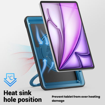 Honeycomb Hybrid Tablet Case with Handle Holder & Strap, For iPad Air 13 2026 / 2025 / 2024, For iPad Air 11 2026 / 2025 / 2024, For iPad Pro 13 2025 / 2024