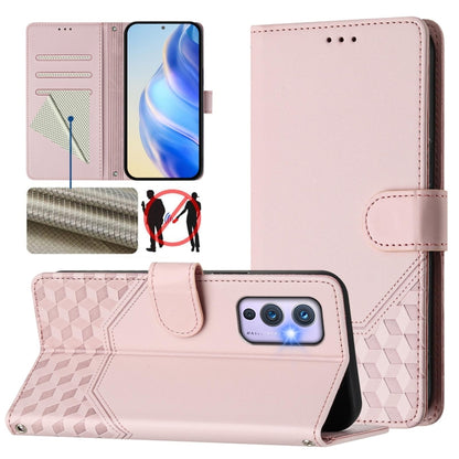 Honeycomb Embossing RFID Leather Phone Case, For OnePlus Nord CE 5G, For OnePlus Nord 2, For OnePlus 9 Pro, For OnePlus 9