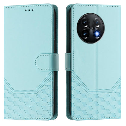 Honeycomb Embossing RFID Leather Phone Case, For OnePlus 11, For OnePlus Ace Pro 5G / 10T 5G, For OnePlus Nord 2T, For OnePlus 10R / Ace