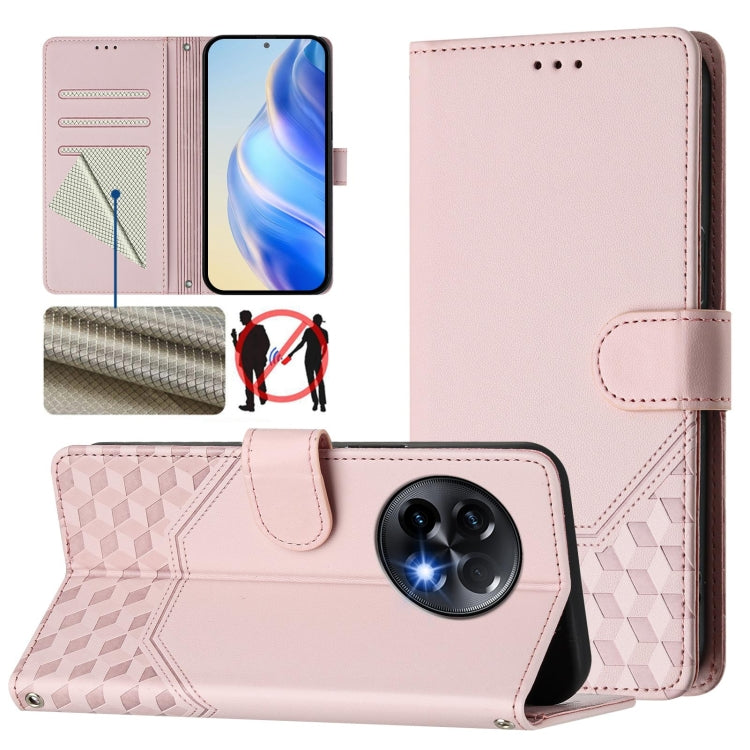 Honeycomb Embossing RFID Leather Phone Case, For OnePlus Nord CE3 5G India, For OnePlus Nord CE 3 Lite / Nord N30, For OnePlus Nord 3 / Ace 2V, For OnePlus 11R 5G Global