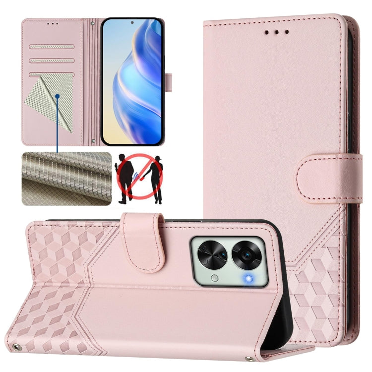 Honeycomb Embossing RFID Leather Phone Case, For OnePlus 11, For OnePlus Ace Pro 5G / 10T 5G, For OnePlus Nord 2T, For OnePlus 10R / Ace