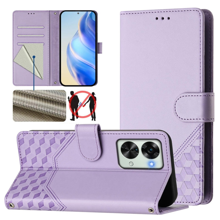 Honeycomb Embossing RFID Leather Phone Case, For OnePlus 11, For OnePlus Ace Pro 5G / 10T 5G, For OnePlus Nord 2T, For OnePlus 10R / Ace