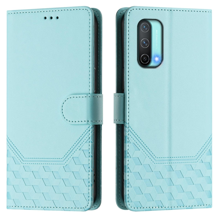 Honeycomb Embossing RFID Leather Phone Case, For OnePlus Nord CE 5G, For OnePlus Nord 2, For OnePlus 9 Pro, For OnePlus 9