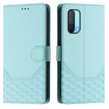 Honeycomb Embossing RFID Leather Phone Case, For OnePlus Nord CE 5G, For OnePlus Nord 2, For OnePlus 9 Pro, For OnePlus 9