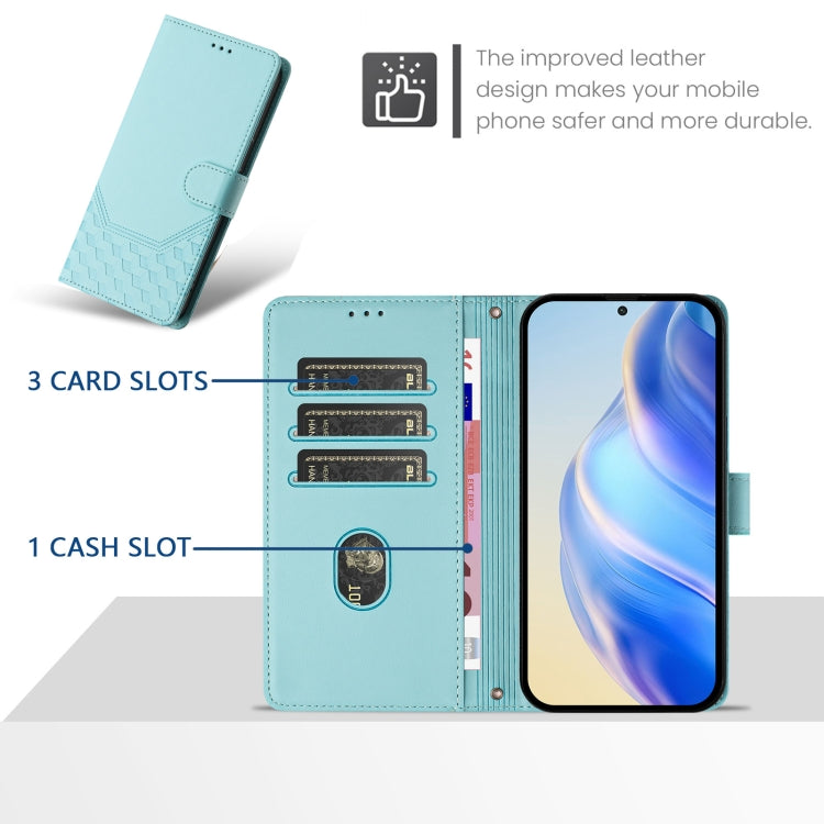 Honeycomb Embossing RFID Leather Phone Case, For OnePlus Nord CE 5G, For OnePlus Nord 2, For OnePlus 9 Pro, For OnePlus 9