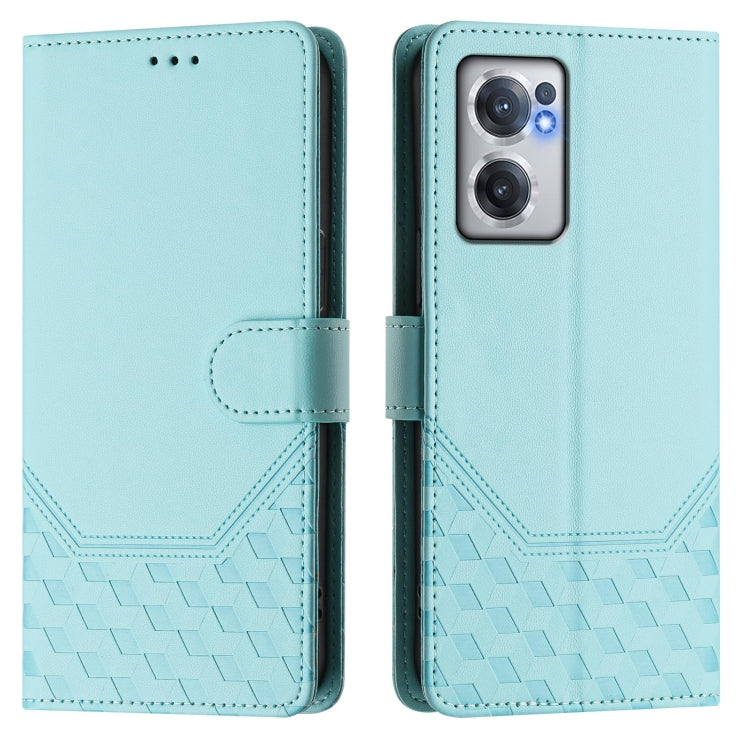 Honeycomb Embossing RFID Leather Phone Case, For OnePlus Nord CE 2 5G, For OnePlus 10 Pro 5G, For OnePlus Nord N20 5G, For OnePlus 9R