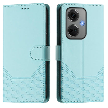 Honeycomb Embossing RFID Leather Phone Case, For OnePlus Nord CE3 5G India, For OnePlus Nord CE 3 Lite / Nord N30, For OnePlus Nord 3 / Ace 2V, For OnePlus 11R 5G Global