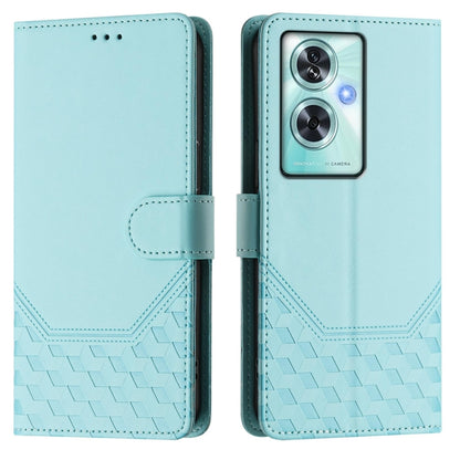 Honeycomb Embossing RFID Leather Phone Case, For OnePlus Nord N30 SE 5G, For OnePlus 12R 5G Global, For OnePlus 12 5G Global, For OnePlus Ace 2 Pro 5G