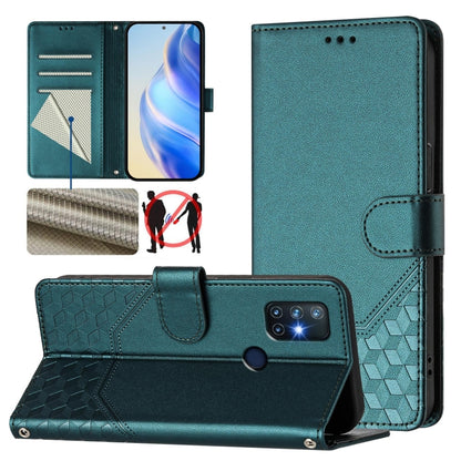 Honeycomb Embossing RFID Leather Phone Case, For OnePlus Nord N10 5G