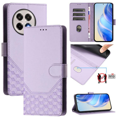 Honeycomb Embossing RFID Leather Phone Case, For OnePlus 13R / Ace 5 Pro 5G, For OnePlus Nord 4 5G, For OnePlus Nord CE4 Lite, For OnePlus Nord CE 2 Lite / Nord 2 Lite