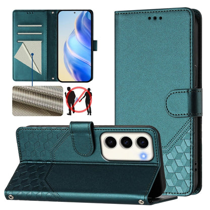 Honeycomb Embossing RFID Leather Phone Case, For Samsung Galaxy S23 5G, For Samsung Galaxy S22 Ultra 5G, For Samsung Galaxy S22+ 5G, For Samsung Galaxy S22 5G