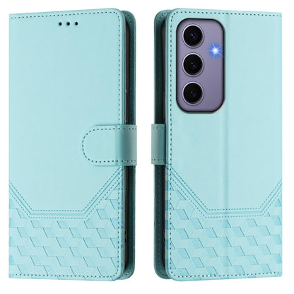 Honeycomb Embossing RFID Leather Phone Case, For Samsung Galaxy S24 5G, For Samsung Galaxy S23 FE 5G, For Samsung Galaxy S23 Ultra 5G, For Samsung Galaxy S23+ 5G
