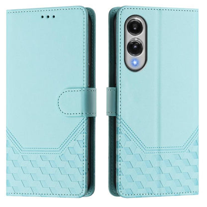 Honeycomb Embossing RFID Leather Phone Case, For Samsung Galaxy S25 Edge 5G, For Samsung Galaxy S25 5G, For Samsung Galaxy S25+ 5G, For Samsung Galaxy S25 Ultra 5G