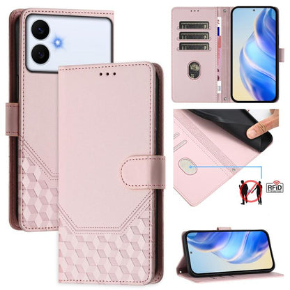 Honeycomb Embossing RFID Leather Phone Case, For Galaxy S26 FE 5G, For Samsung Galaxy S26+ 5G, For Samsung Galaxy S26 Edge 5G, For Samsung Galaxy S26 Ultra 5G