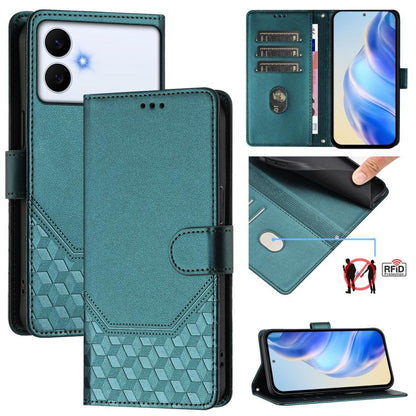 Honeycomb Embossing RFID Leather Phone Case, For Galaxy S26 FE 5G, For Samsung Galaxy S26+ 5G, For Samsung Galaxy S26 Edge 5G, For Samsung Galaxy S26 Ultra 5G