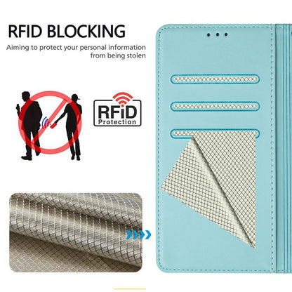 Honeycomb Embossing RFID Leather Phone Case, For Samsung Galaxy S26 5G, For Samsung Galaxy S25 Edge 5G, For Samsung Galaxy S25 5G, For Samsung Galaxy S25+ 5G