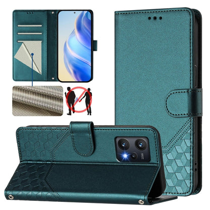 Honeycomb Embossing RFID Leather Phone Case, For Realme 9 Pro+ 5G / 9 4G Global, For Realme GT Neo 3, For Realme 9 Pro 5G Global, For Realme C21Y